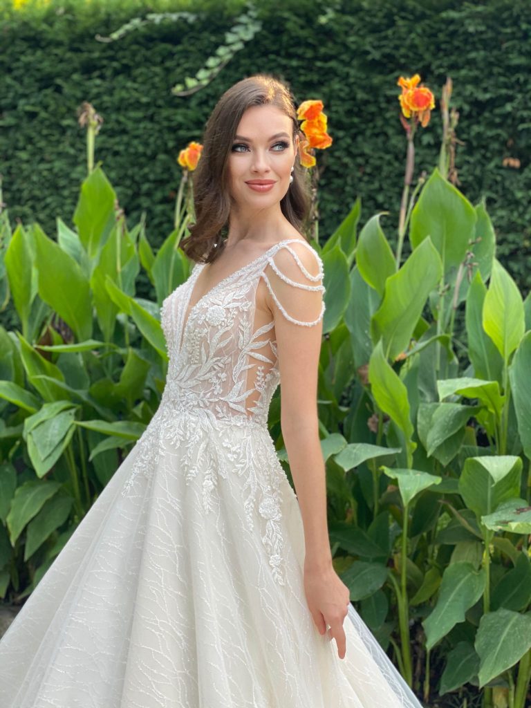 Gayla Otriş Detailed Satin Princess Model Wedding Dress – Mediha Cambaz  Bridal
